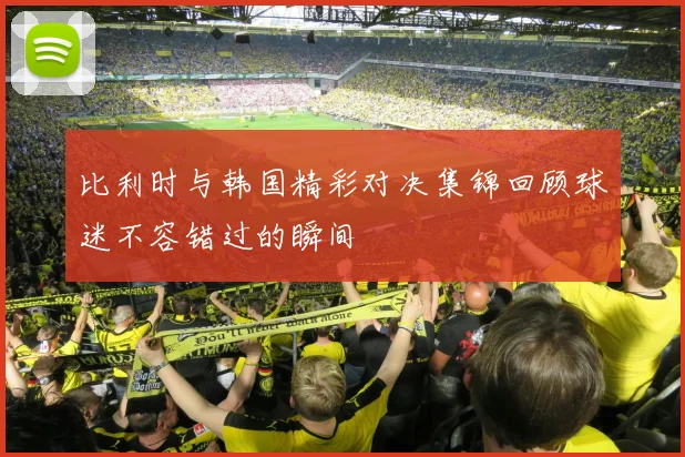 比利时与韩国精彩对决集锦回顾球迷不容错过的瞬间